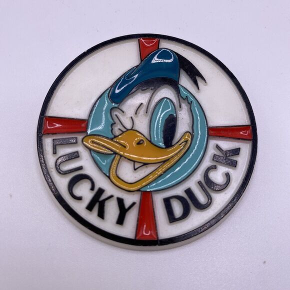 Disney Jewelry - Walt Disney Productions Donald Duck "Lucky Duck" Pin Monogram Products St. Lucia